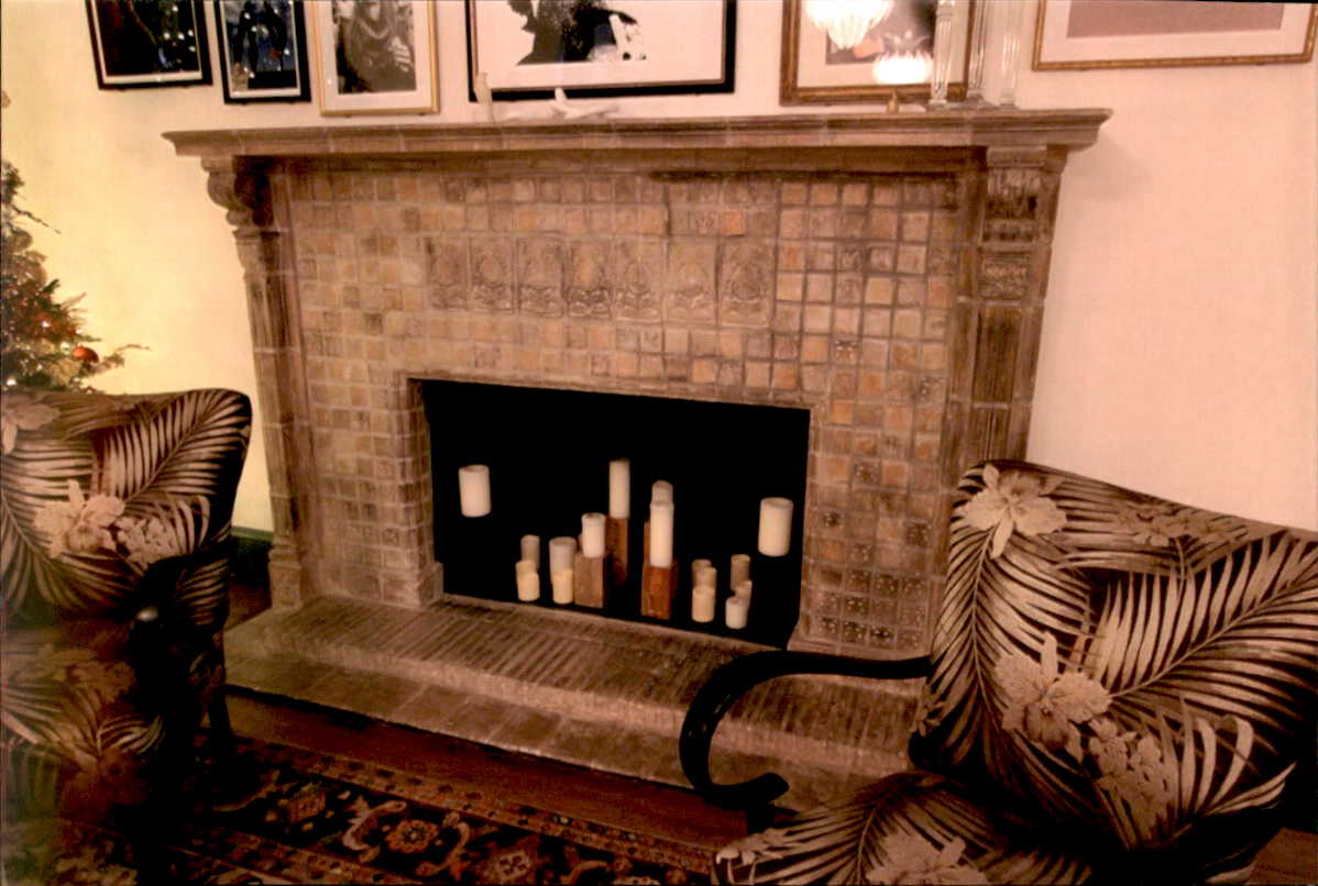 After Commodore common area fireplace